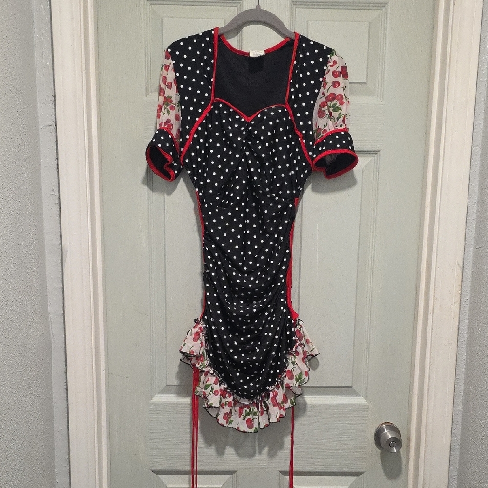 NOT FOR SALE Halloween Costume Pin Up Girl Polka Dot